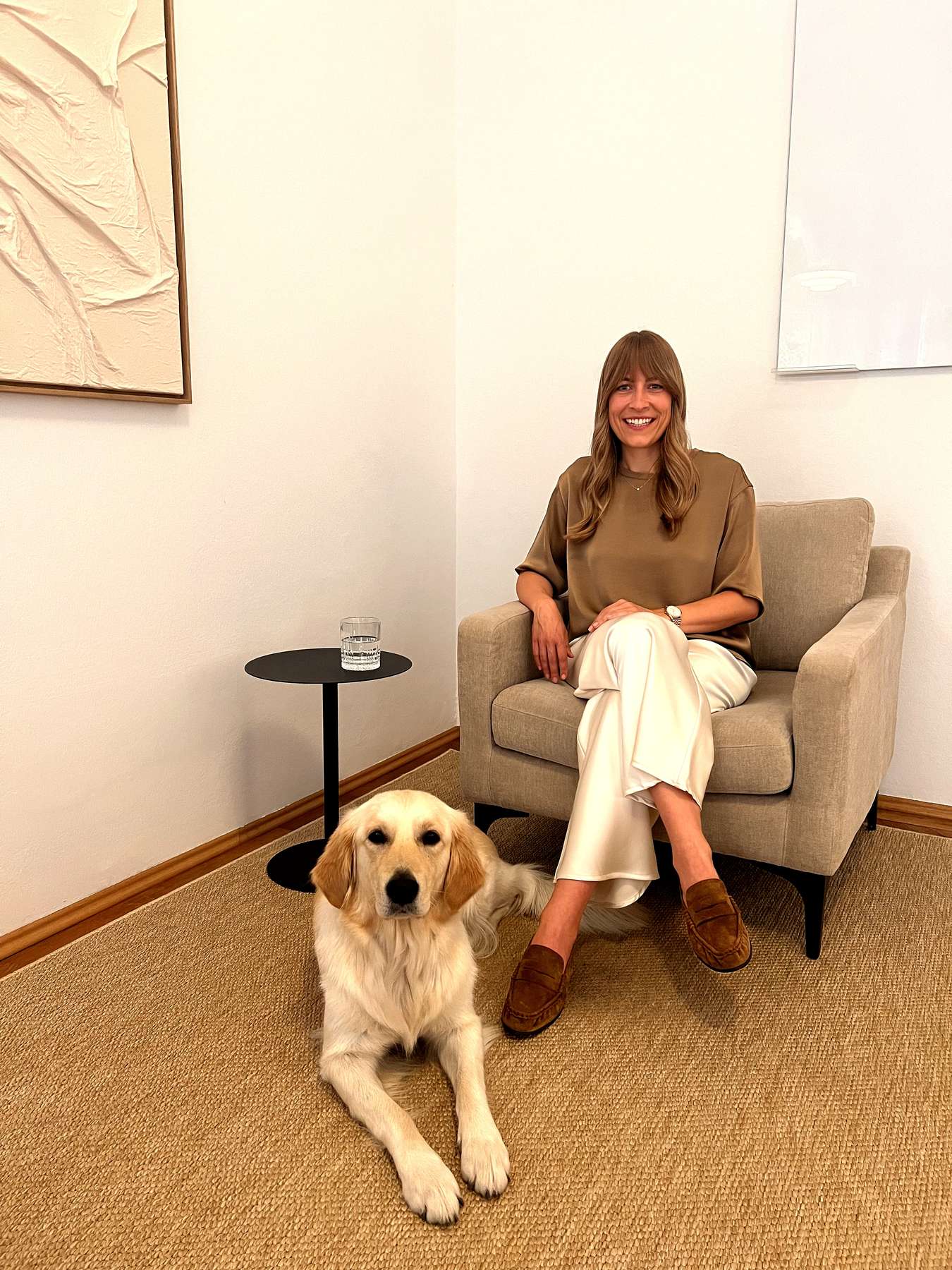 Nicole Adler und Heidi in der Praxis